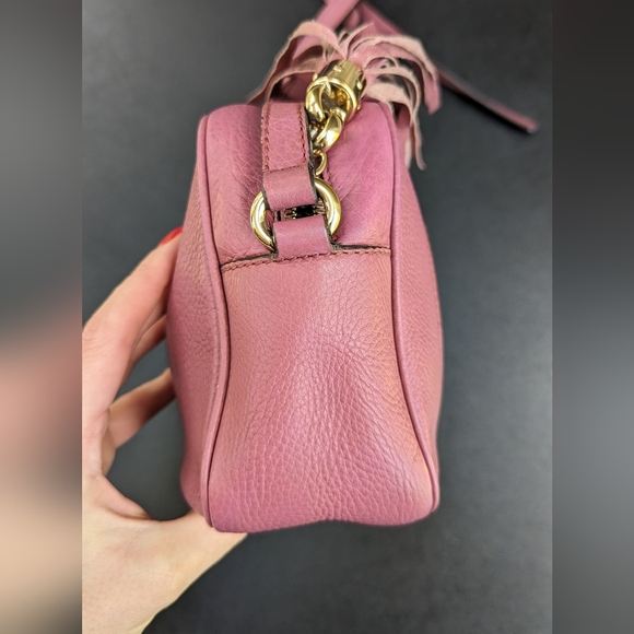 Gucci Pink Soho Disco Crossbody Bag Leather Small - Picture 7 of 16
